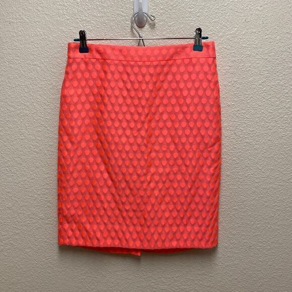 J. Crew Factory Polka Dot The Pencil Skirt Size 2 - Picture 1 of 5